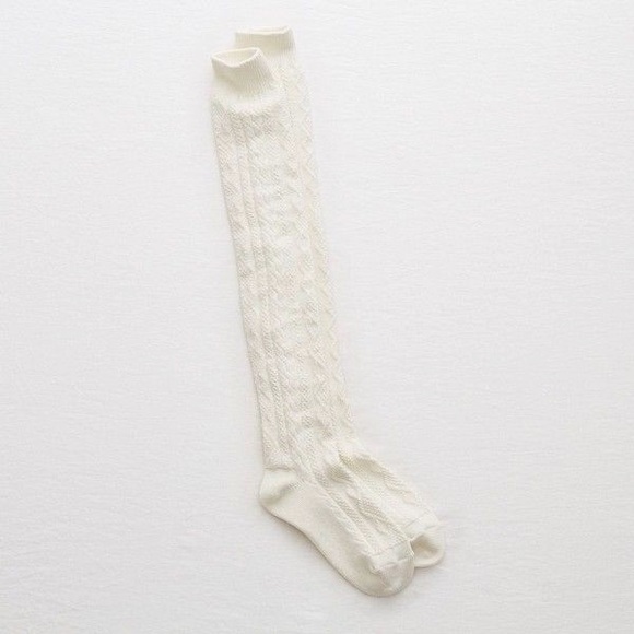 Ivory Knee Socks